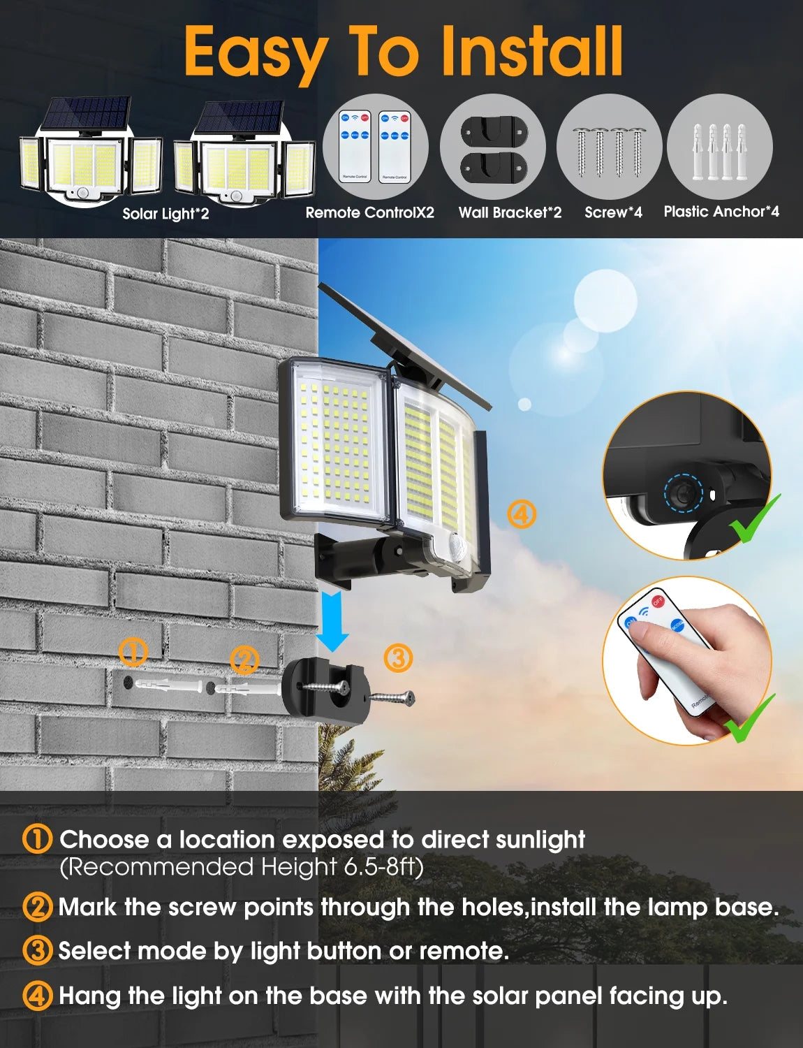 SolarPort© Solar Powered Outdoor Lights